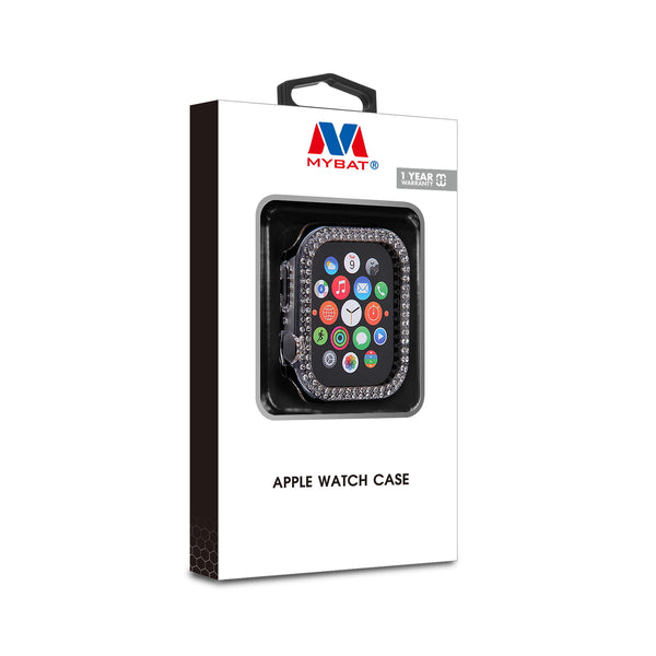 MyBat Apple Watch Case (with Diamonds) for Apple Watch Series 7 45mm/Watch Series 9 45mm / Watch Series 8 45mm - Transparent Clear - MAPWH45CSFSSC034-8.jpg