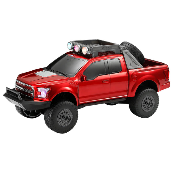 MaxPower Pick Up Style Bluetooth Truck with Front Flashing LED Lights - Red