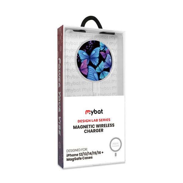 MyBat Design Lab Magnetic Wireless Charger - Silver - Butterfly Night - MCGWIRC18SL-021-8.jpg