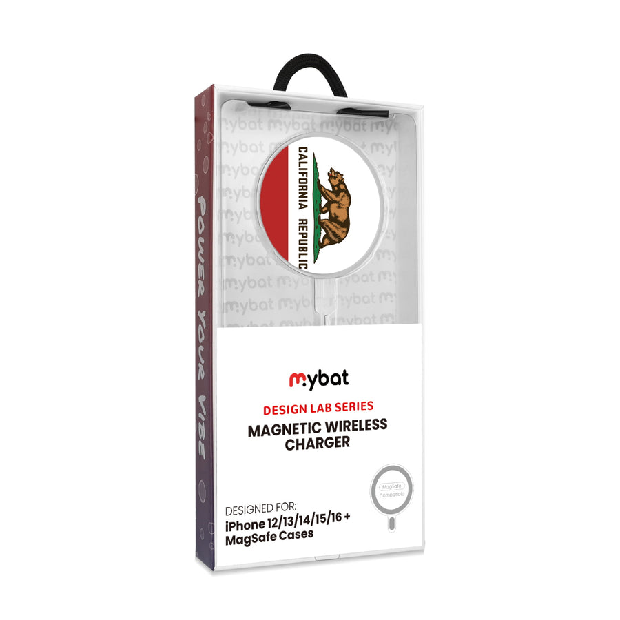 MyBat Design Lab Magnetic Wireless Charger - Silver - California State Flag - MCGWIRC18SL-027-8.jpg