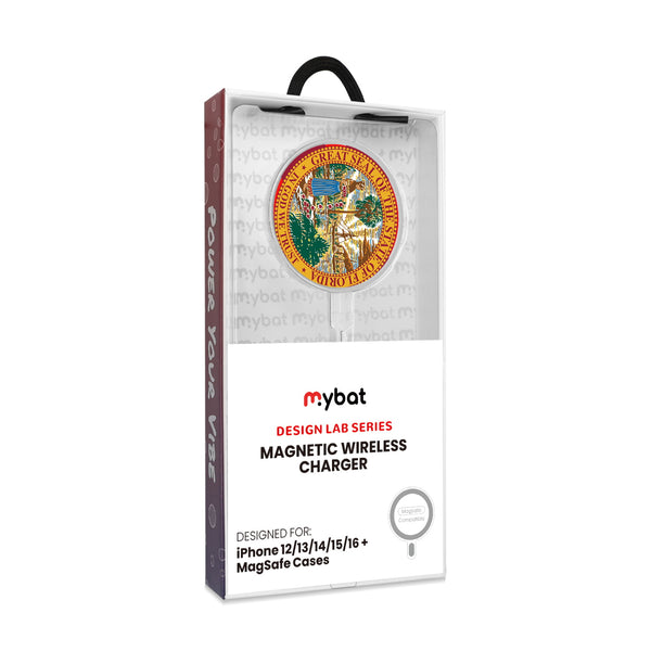 MyBat Design Lab Magnetic Wireless Charger - Silver - Florida State Flag - MCGWIRC18SL-028-8.jpg
