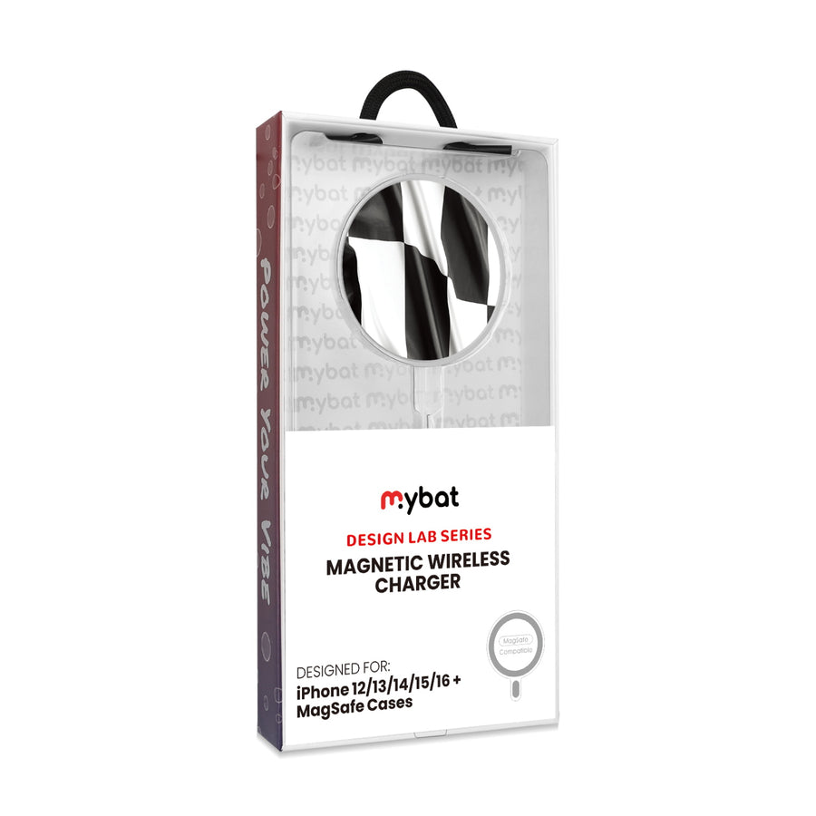 MyBat Design Lab Magnetic Wireless Charger - Silver - Racing Flag - MCGWIRC18SL-040-8.jpg