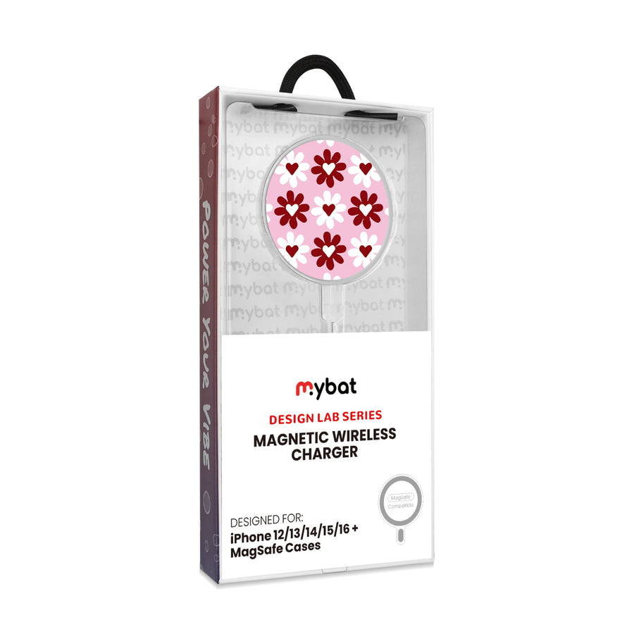 MyBat Design Lab Magnetic Wireless Charger - Silver - Love in Bloom - MCGWIRC18SL-341-8.jpg