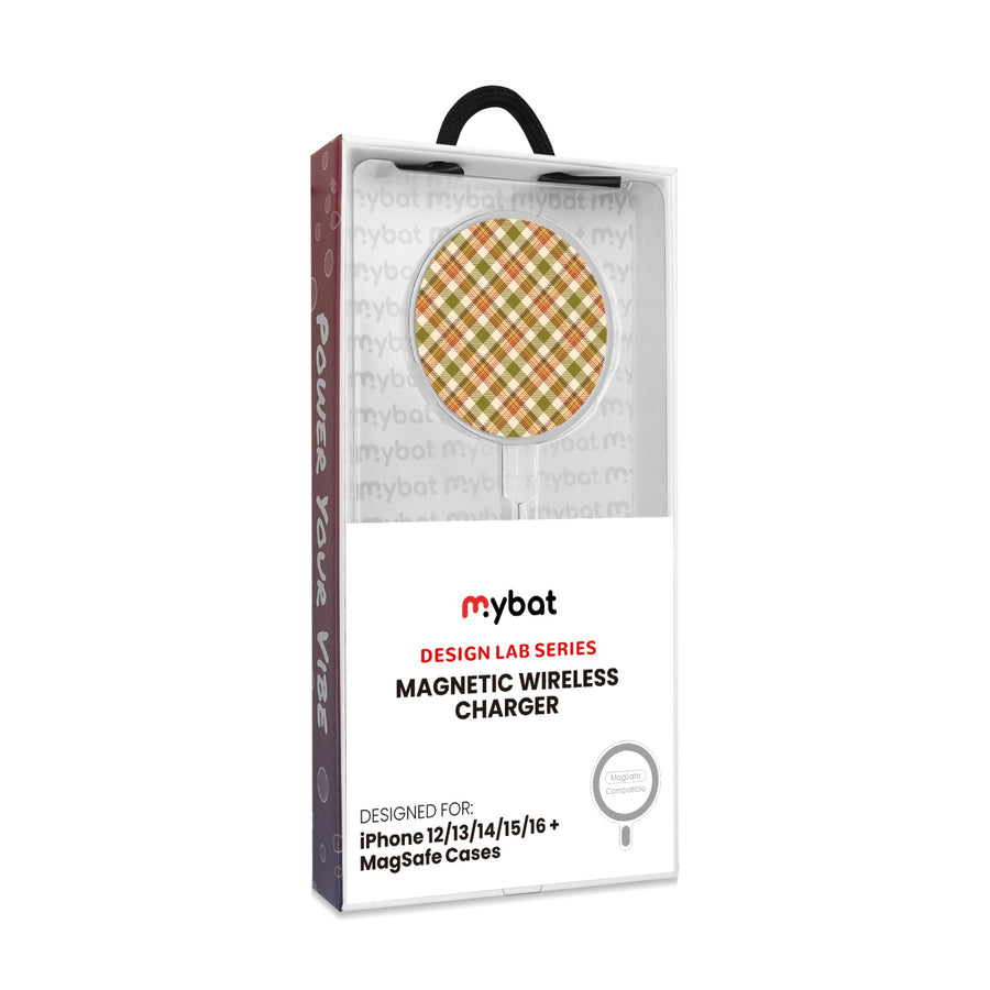MyBat Design Lab Magnetic Wireless Charger - Silver - Autumn Tartan - MCGWIRC18SL-446-8.jpg