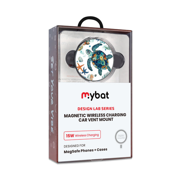 MyBat Design Lab Magnetic Wireless Charging Vent Mount - Black - Sea Turtles - MCGWIRC21BK-375-10.jpg