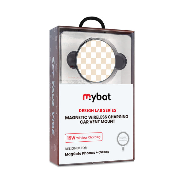 MyBat Design Lab Magnetic Wireless Charging Vent Mount - Black - Tan Check - MCGWIRC21BK-475-10.jpg