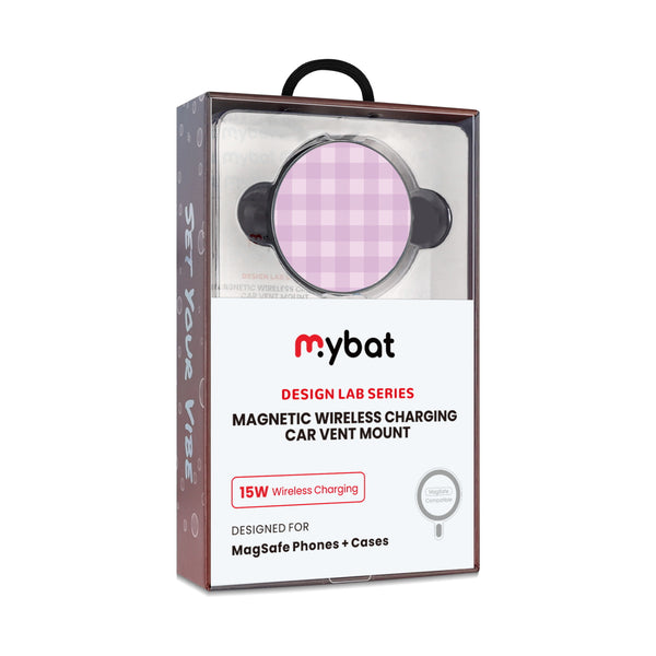 MyBat Design Lab Magnetic Wireless Charging Vent Mount - Black - Purple Plaid - MCGWIRC21BK-483-10.jpg