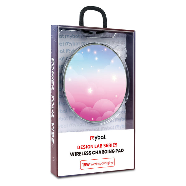 MyBat Design Lab Series Wireless Charging Pad - Silver - Clouds & Stars - MCGWIRC22SL-110-9.jpg