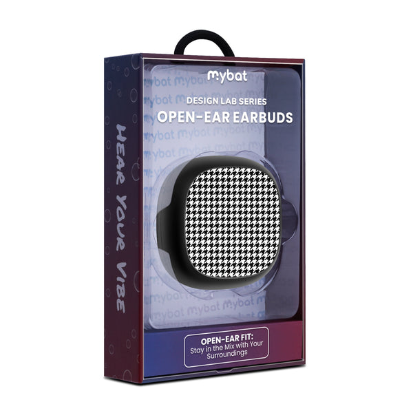 MyBat Design Lab Open-Ear Earbuds - Black - Classic Houndstooth - MFHSBTST251-215-10.jpg