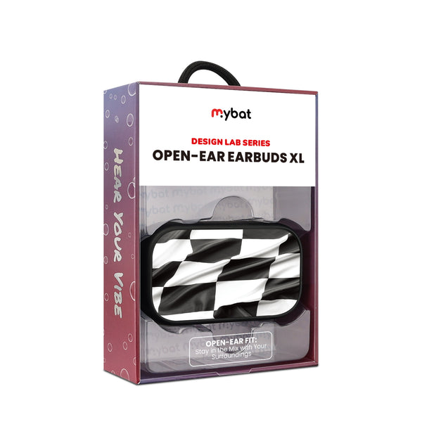 MyBat Design Lab Open-Ear Earbuds XL - Black - Racing Flag - MFHSBTST271-040-10.jpg