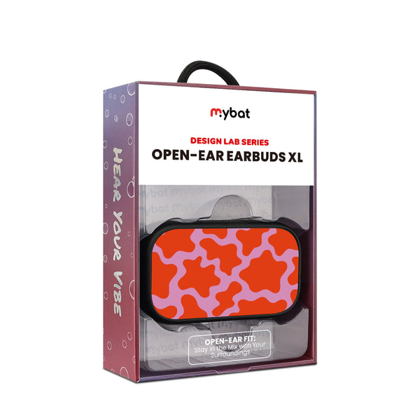 MyBat Design Lab Open-Ear Earbuds XL - Black - Pink Retro Splashes - MFHSBTST271-094-10.jpg