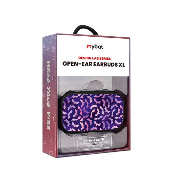MyBat Design Lab Open-Ear Earbuds XL - Black - Twilight Bats - MFHSBTST271-422-10.jpg