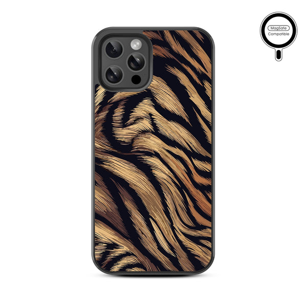 MyBat Design Lab Series MagSafe Case for Apple iPhone 12 / 12 Pro (6.1) - Tiger Fur - MIP12PCSLESMSM006-3.jpg