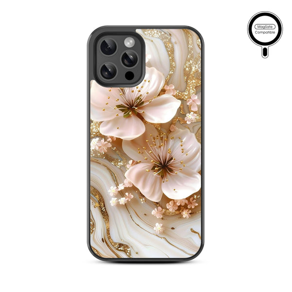MyBat Design Lab Series MagSafe Case for Apple iPhone 12 / 12 Pro (6.1) - Golden Petal Glow - MIP12PCSLESMSM186-3.jpg