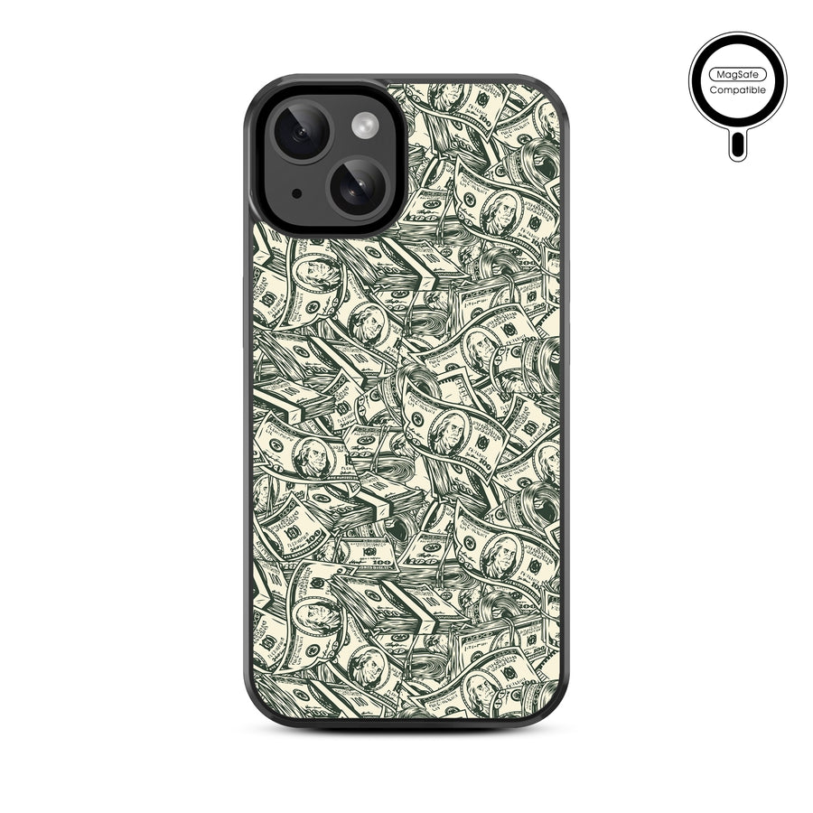 MyBat Design Lab Series MagSafe Case for Apple iPhone 17e / 16e / 14 / 13 - Money Stack - MIP13CSLESMSM082-3.jpg