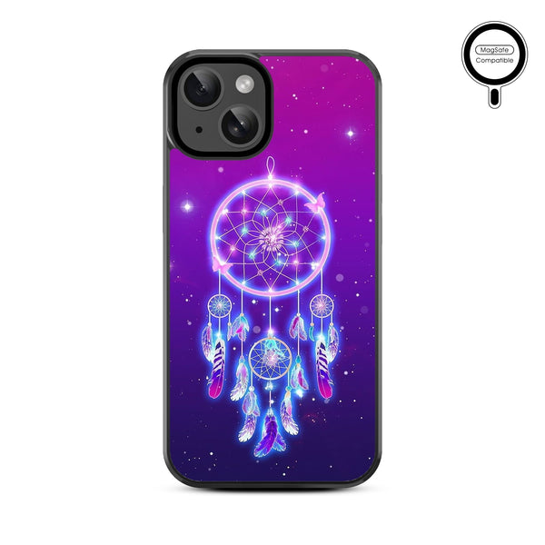 MyBat Design Lab Series MagSafe Case for Apple iPhone 17e / 16e / 14 / 13 - Neon Dreamcatcher - MIP13CSLESMSM114-3.jpg
