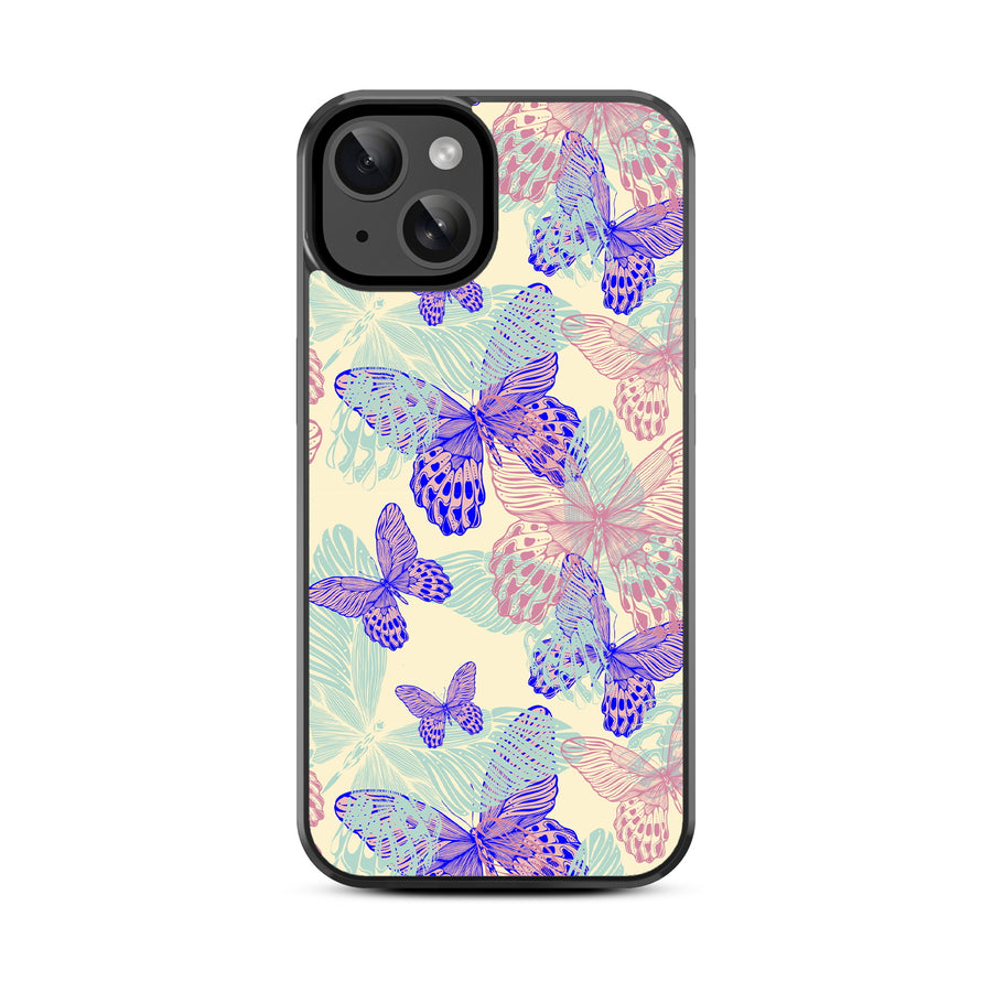 MyBat Design Lab Series Case for Apple iPhone 17e / 16e / 14 / 13 - Butterflies - MIP14CSLESM019-3.jpg