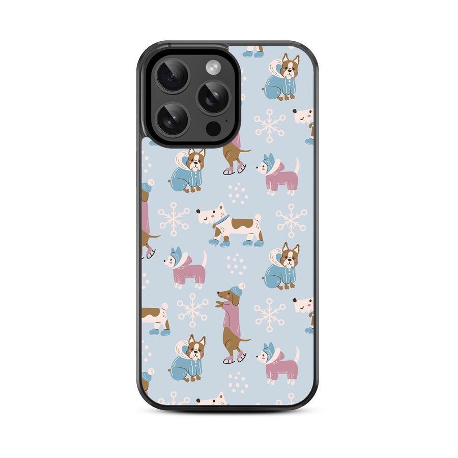 MyBat Design Lab Series Case for Apple iPhone 14 Pro (6.1) - Puppy Snow Play - MIP14PCSLESM299-3.jpg