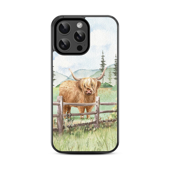 MyBat Design Lab Series Case for Apple iPhone 14 Pro Max - Highland Cow - MIP14PMCSLESM470-3.jpg