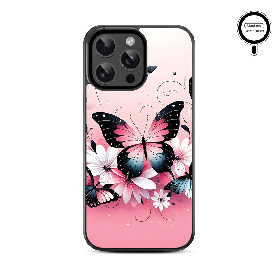MyBat Design Lab Series MagSafe Case for Apple iPhone 14 Pro Max (6.7) - Butterfly Bouquet - MIP14PMCSLESMSM184-3.jpg