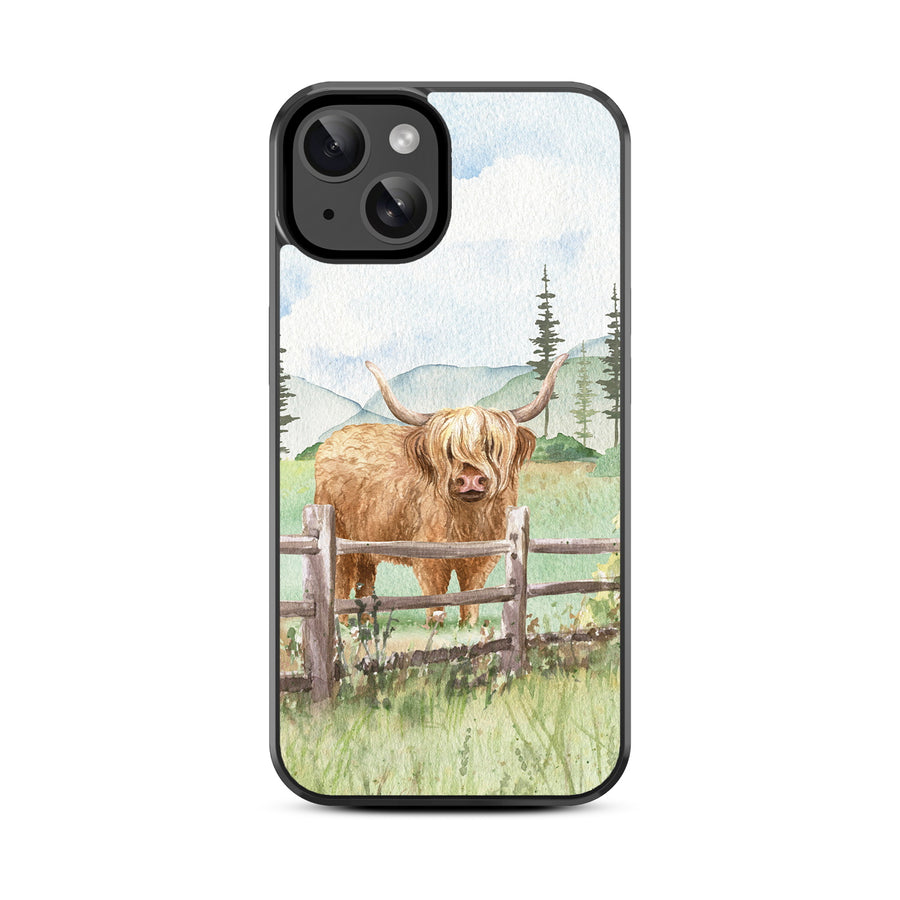 MyBat Design Lab Series Case for Apple iPhone 15 - Highland Cow - MIP15CSLESM470-3.jpg