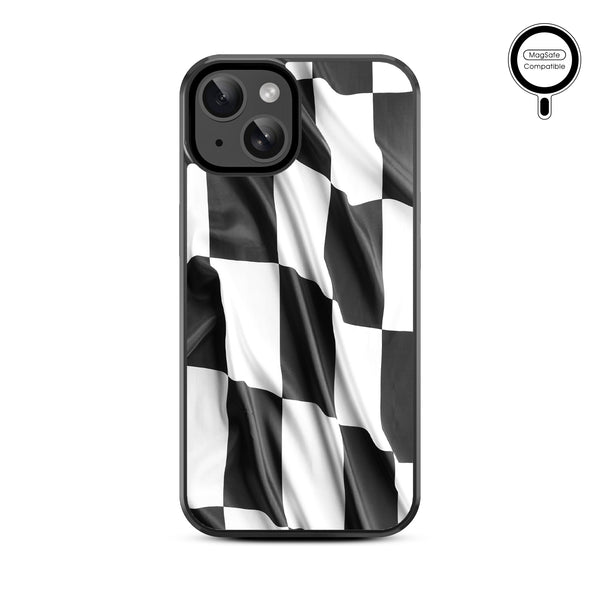 MyBat Design Lab Series MagSafe Case for Apple iPhone 15 (6.1) - Racing Flag - MIP15CSLESMSM040-3.jpg