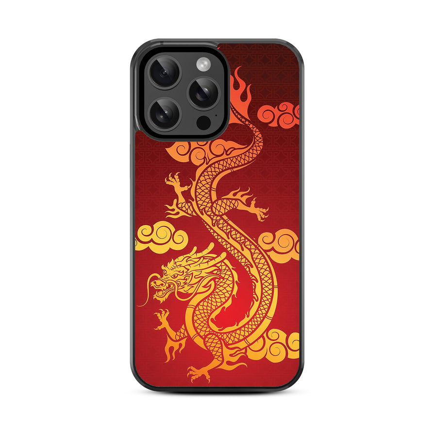 MyBat Design Lab Series Case for Apple iPhone 15 Pro (6.1) - Golden Dragon - MIP15PCSLESM213-3.jpg