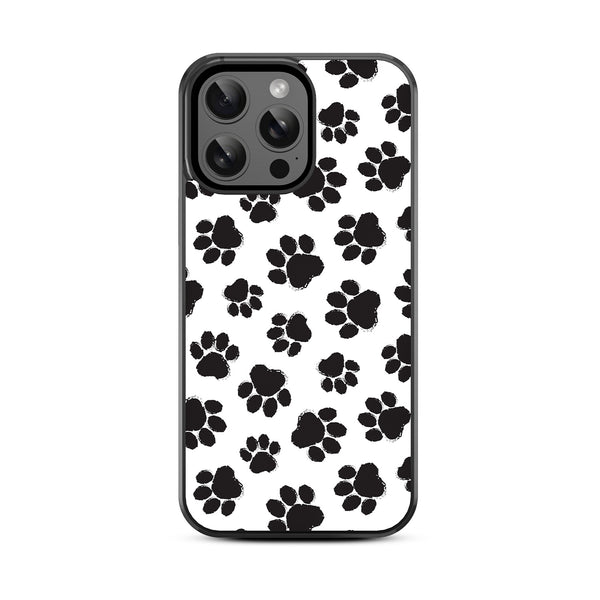 MyBat Design Lab Series Case for Apple iPhone 15 Pro Max (6.7) - Black Paw Prints - MIP15PMCSLESM002-3.jpg