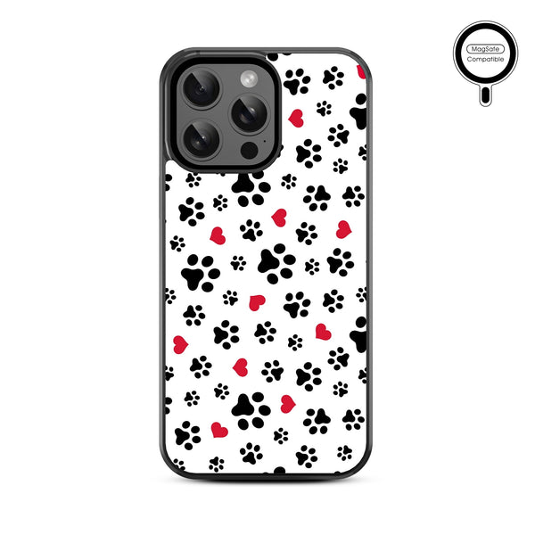 MyBat Design Lab Series MagSafe Case for Apple iPhone 15 Pro Max (6.7) - Paw Prints and Hearts - MIP15PMCSLESMSM001-3.jpg