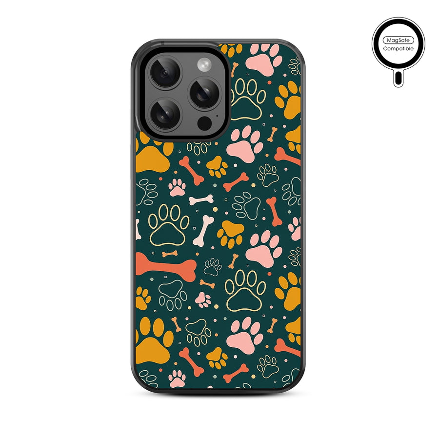 MyBat Design Lab Series MagSafe Case for Apple iPhone 15 Pro Max (6.7) - Paw Prints & Bones - MIP15PMCSLESMSM003-3.jpg