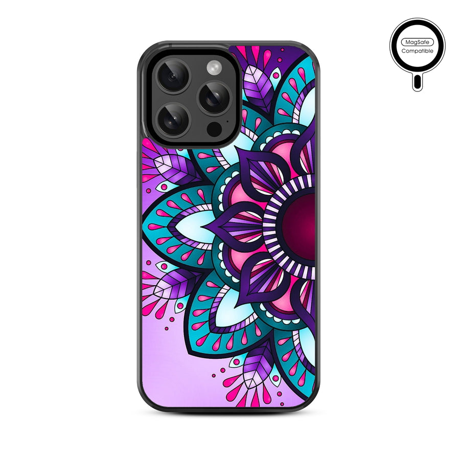 MyBat Design Lab Series MagSafe Case for Apple iPhone 15 Pro Max (6.7) - Flower Mandala - MIP15PMCSLESMSM112-3.jpg