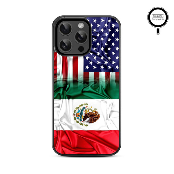 MyBat Design Lab Series MagSafe Case for Apple iPhone 15 Pro Max – Mexican-American Flag - MIP15PMCSLESMSM168-3.jpg