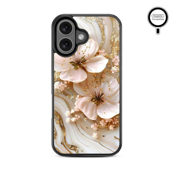 MyBat Design Lab Series MagSafe Case for Apple iPhone 16 - Golden Petal Glow - MIP16CSLESMSM186-3.jpg