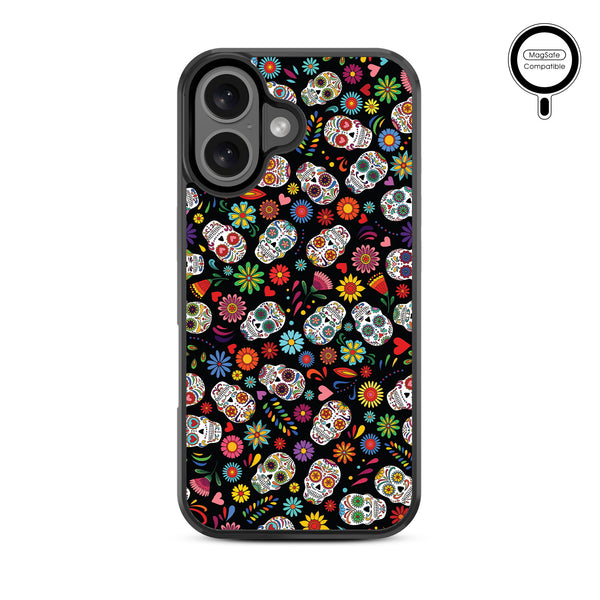 MyBat Design Lab Series MagSafe Case for Apple iPhone 16 - Fiesta Skulls - MIP16CSLESMSM421-3.jpg