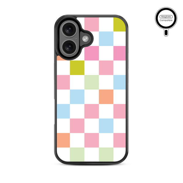 MyBat Design Lab Series MagSafe Case for Apple iPhone 16 - Pastel Check - MIP16CSLESMSM480-3.jpg