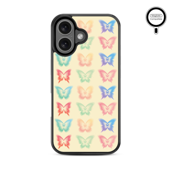 MyBat Design Lab Series MagSafe Case for Apple iPhone 16 - Technicolor Butterflies - MIP16CSLESMSM487-3.jpg