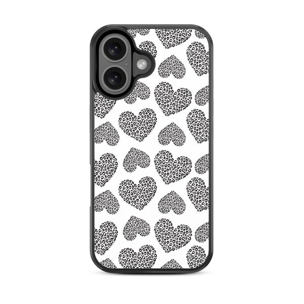MyBat Design Lab Series Case for Apple iPhone 16 Plus - Leopard Print Hearts - MIP16MCSLESM098-3.jpg