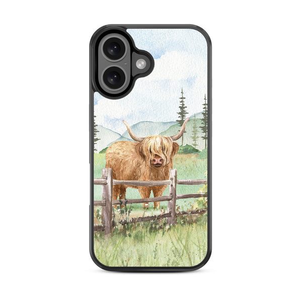 MyBat Design Lab Series Case for Apple iPhone 16 Plus - Highland Cow - MIP16MCSLESM470-3.jpg