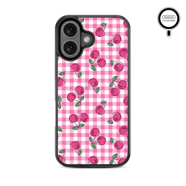 MyBat Design Lab Series MagSafe Case for Apple iPhone 16 Plus - Pink Cherries - MIP16MCSLESMSM100-3.jpg