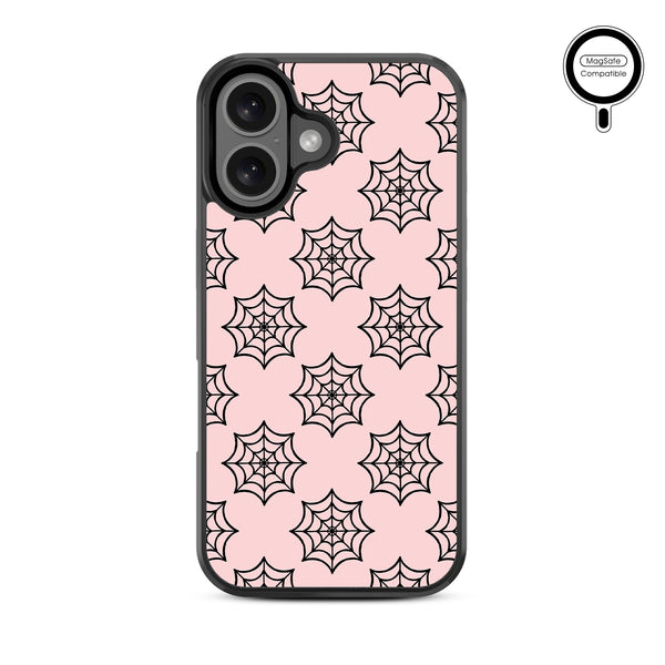 MyBat Design Lab Series MagSafe Case for Apple iPhone 16 Plus - Pink Spider Web - MIP16MCSLESMSM227-3.jpg