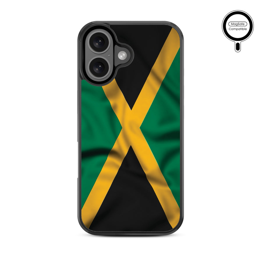MyBat Design Lab Series MagSafe Case for Apple iPhone 16 Plus - Jamaica Flag - MIP16MCSLESMSM310-3.jpg