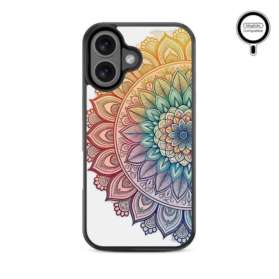 MyBat Design Lab Series MagSafe Case for Apple iPhone 16 Plus - Rainbow Mandala - MIP16MCSLESMSM457-3.jpg