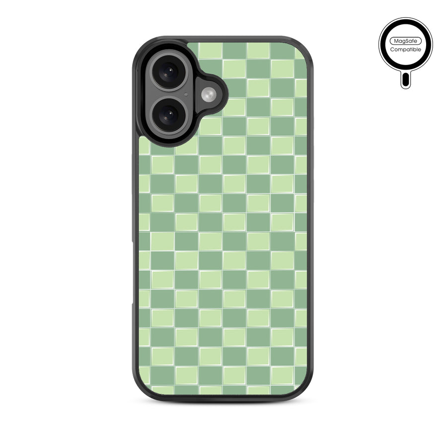 MyBat Design Lab Series MagSafe Case for Apple iPhone 16 Plus - Matcha Check - MIP16MCSLESMSM482-3.jpg