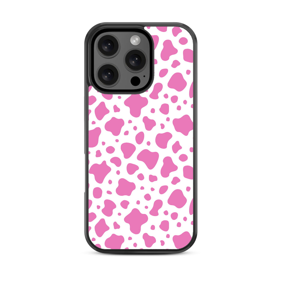 MyBat Design Lab Series Case for Apple iPhone 16 Pro - Pink Cow Print - MIP16PCSLESM015-3.jpg