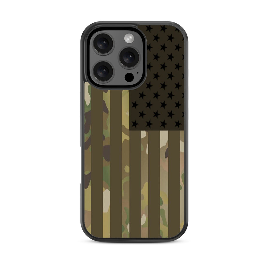 MyBat Design Lab Series Case for Apple iPhone 16 Pro - Military Camouflage American Flag - MIP16PCSLESM054-3.jpg