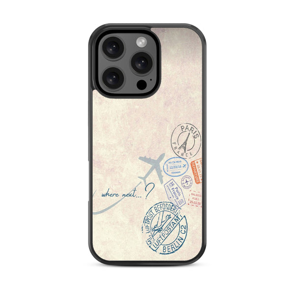 MyBat Design Lab Series Case for Apple iPhone 16 Pro - Passport Stamps - MIP16PCSLESM371-3.jpg