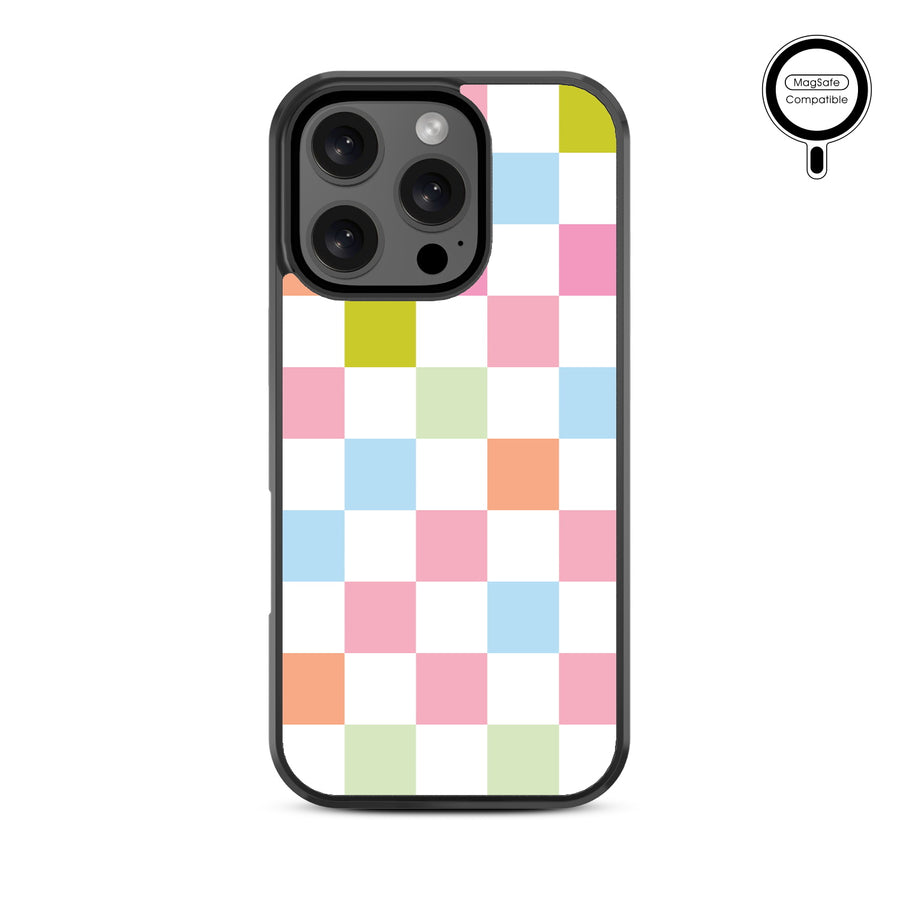 MyBat Design Lab Series MagSafe Case for Apple iPhone 16 Pro - Pastel Check - MIP16PCSLESMSM480-3.jpg