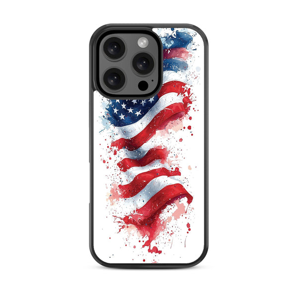 MyBat Design Lab Series Case for Apple iPhone 16 Pro Max - Patriotic Flag Painiting - MIP16PMCSLESM346-3.jpg