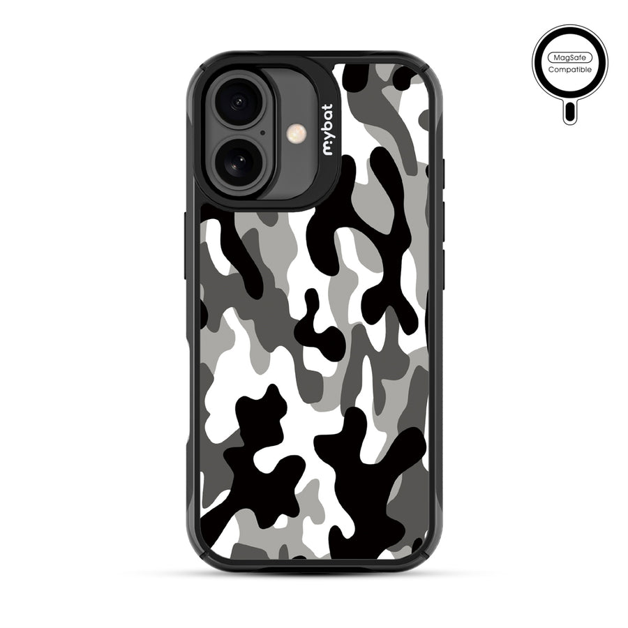 MyBat Design Lab Series MagSafe Case for Apple iPhone 17 - Black & White Camouflage - MIP17CSLESMSMP122-3.jpg