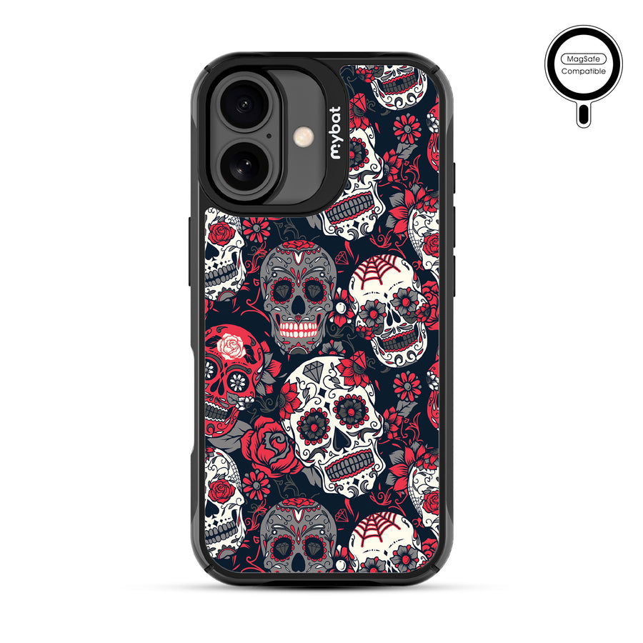 MyBat Design Lab Series MagSafe Case for Apple iPhone 17 - Sugar Rose Skulls - MIP17CSLESMSMP418-3.jpg